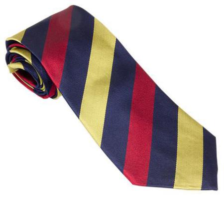 RAMC Royal Army Medical Corps polyester wide striped tie
