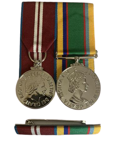 Full Size Set  Q Diamond Jubilee & Cadet Forces Medals + Pin Ribbon Bar
