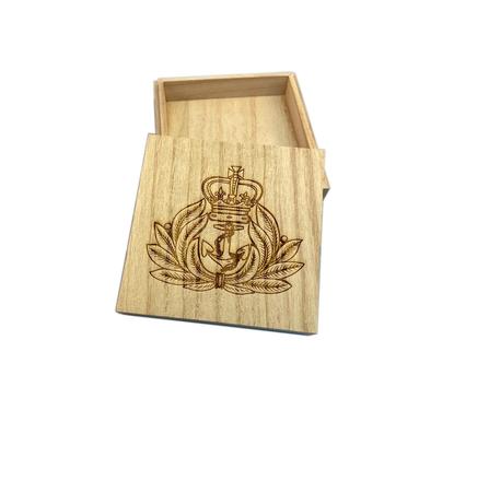 Slim Wooden Medal Storage Box