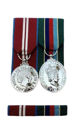 FULL SIZE VRSM & DIAMOND JUBILEE Medals & Pin on Ribbon Bar