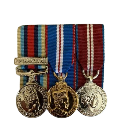 Mini OSM Afghanistan+Clasp, QGJM, QDJM Medal Set