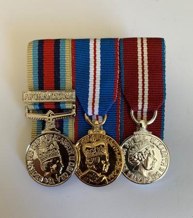 Mini OSM Afghanistan+Clasp, QGJM, QDJM Medal Set