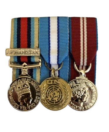 Mini OSM Afghanistan, UN CYPRUS, Q D J M  court mounted set