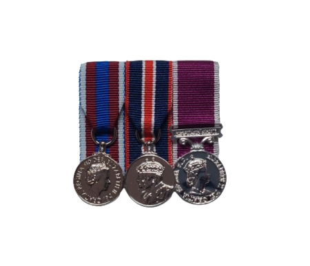 ARMY LS&GC, JUBILEE`S AND KING`S CORONATION MINIATURE MEDAL SETS