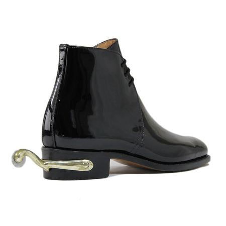 Factory Seconds Sanders Patent Leather George Boots +BOXED for spurs