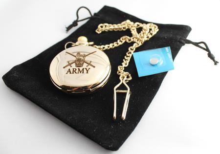 Army Crest Pocket Watch