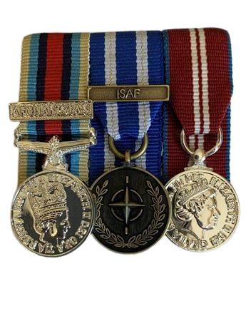 Mini OSM Afghanistan  + NATO ISAF + Q D J M  court mounted set