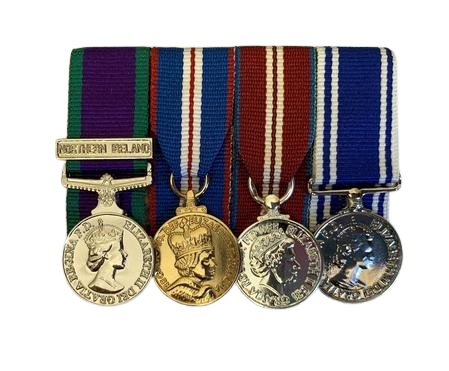 Miniature GSM NI, QGJM, QDJM, Police LS&GC court mounted set