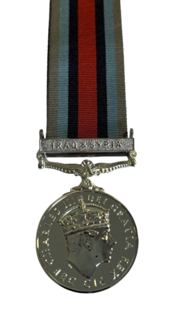CIIIR King Charles Op Shader Medal WITH Clasp FULL SIZE