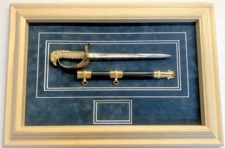 Framed RAF Officers Dress Sword Letter Opener