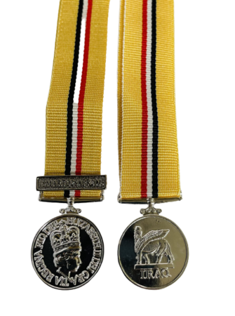 Op Telic 1 Iraq Medal with date clasp Miniature