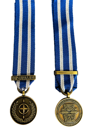 NATO  OUP-LIBYA / LIBYE  Miniature Medal