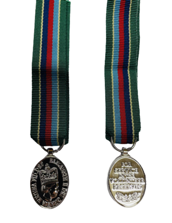 Volunteer Reserve Service Miniature Medal EIIR