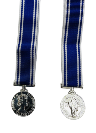 Police LS&GC  EIIR Medal Miniature