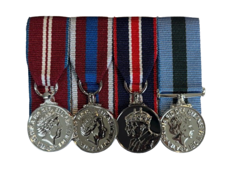 QDJM + QPJM + KCM + PSNI Miniature Court Mounted Set