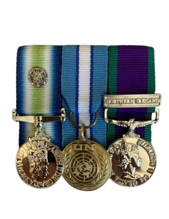 Miniature Falklands, UN Cyprus, GSM NI medal set