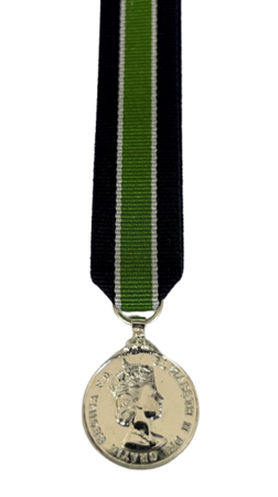 Colonial Police Long Service Miniature Medal EIIR   