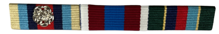 OSM Afghanistan + Queens Platinum Jubilee +VRSM  Ribbon Bar