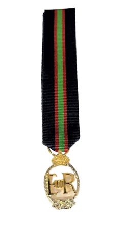 Royal Naval Volunteer Reserve Decoration EIIR Mini Medal up to 1966