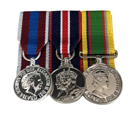 CADET, JUBILEE AND KING CORONATION COURT MOUNTED MINI MEDAL OPTIONS