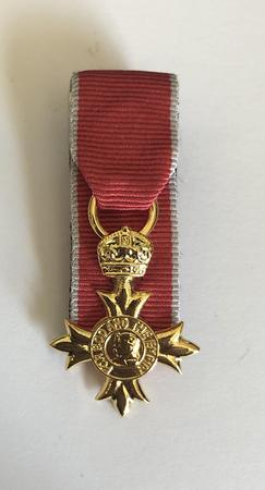 OBE Civilian or Military Miniature Court Mounted 