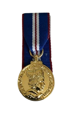 Queens Golden Jubilee 2002 Miniature Court Mounted medal