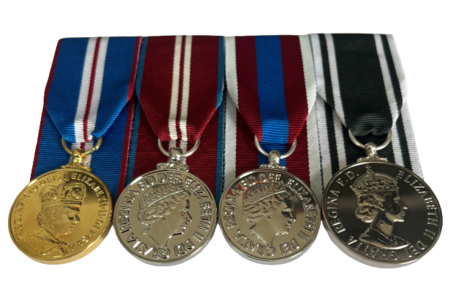 Full Size Set of QGJM, QDJM, QPJM, Ambulance  LS&GC Medals 