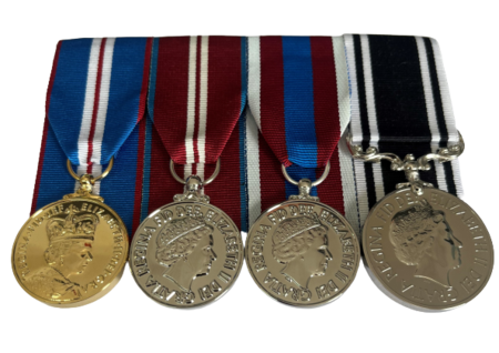 Full Size Set of QGJM, QDJM, QPJM, PRISON Service LS&GC Medals 