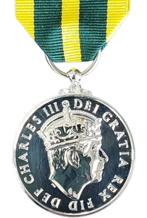 KVRM King`s Volunteer Reserve Medal Loose with Ribbon - CIIIR