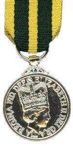 QVRM  Queens Volunteer Reserve Medal Loose with Ribbon