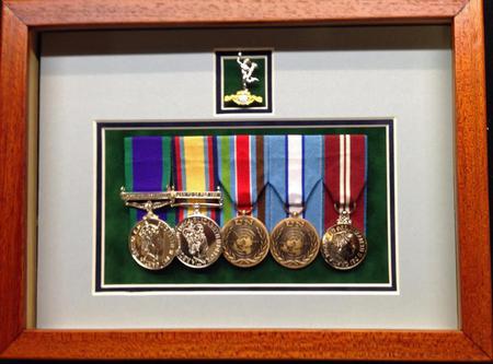 ROYAL SIGNALS FRAME WITH BADGE