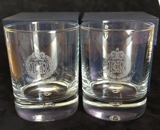 ROYAL MILITARY POLICE Pair of Whiskey Glasses