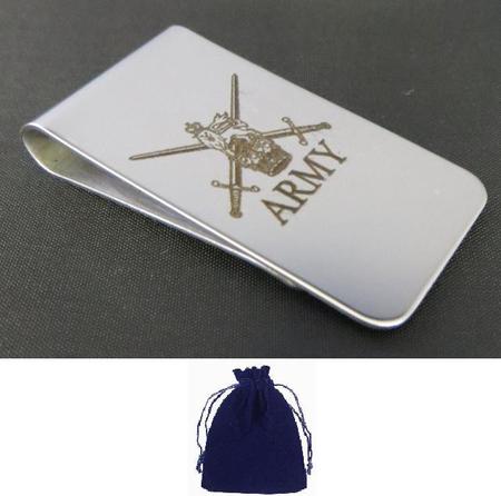Army Crest Money Clip