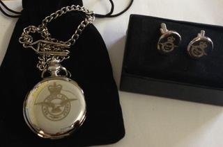 RAF Pocket Watch and Cufflink Set