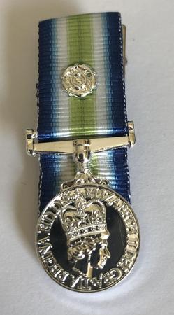 Falklands Medal Miniature Court Mounted with rosette