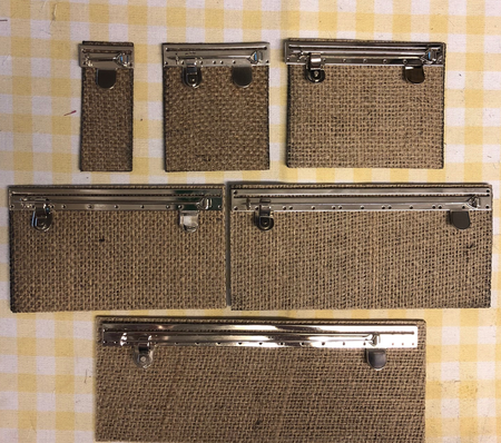 Full Size Medal Ribbon Brooch Bars and Double Buckrams, SOLD AS A SET