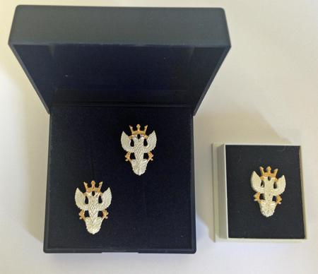 Duke of Lancaster Regiment Enamel Cufflinks and Lapel Pin