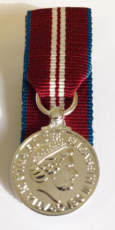 Mini Q. Diamond Jubilee Medal Court mounted