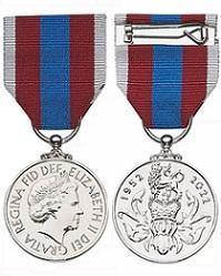 Queen's Platinum Jubilee Medal Court Mounted - MINIATURE (PRE-ORDER) TO BE POSTED ON JAN 2022