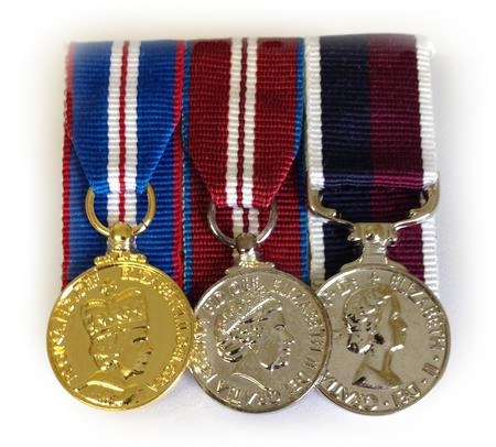 Mini Q G J M , Q D J M  & RAF LS&GC Court mounted medal set