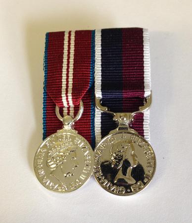 Q D J M  & RAF LS&GC Court mounted miniature medal set
