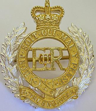 R. Engineers Officers Cap Badge