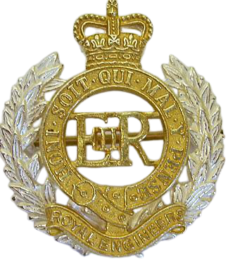 Royal Engineers Officers Cap Badge