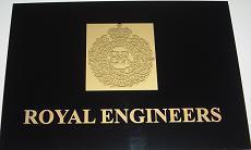 Royal Engineer Laser Etched Plaque