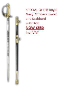 Royal Navy Officers Sword & Scabbard by Windlass