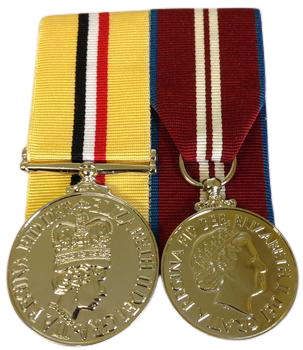 FULL SIZE TELIC AND DIAMOND JUBILEE COURT MOUNTED MEDAL SET 