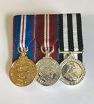 Miniature QGJ. QDJ, Service Medal of Order St John Set