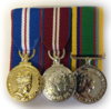 Miniature Medal Set Q G J M , Q D J M, Cadet Forces