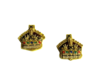 CIIIR  Rank Crowns Mess Dress, Sold as a pair. Gold  or Silver&Gold