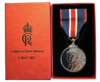 2023 KING CHARLES III CORONATION MEDAL WITH PRESENTATION PIN & BOX